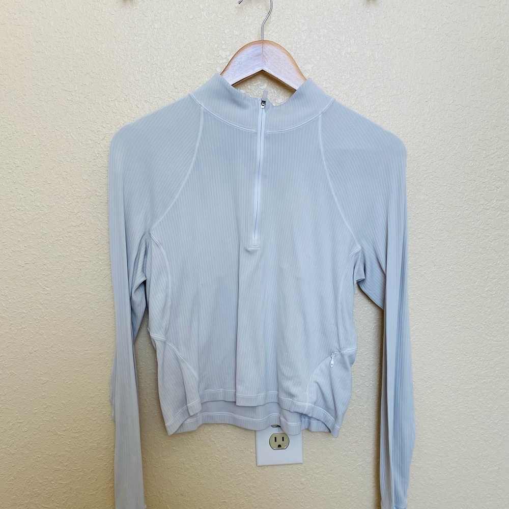 Lululemon Ribbed Cropped Rulu Long Sleeve